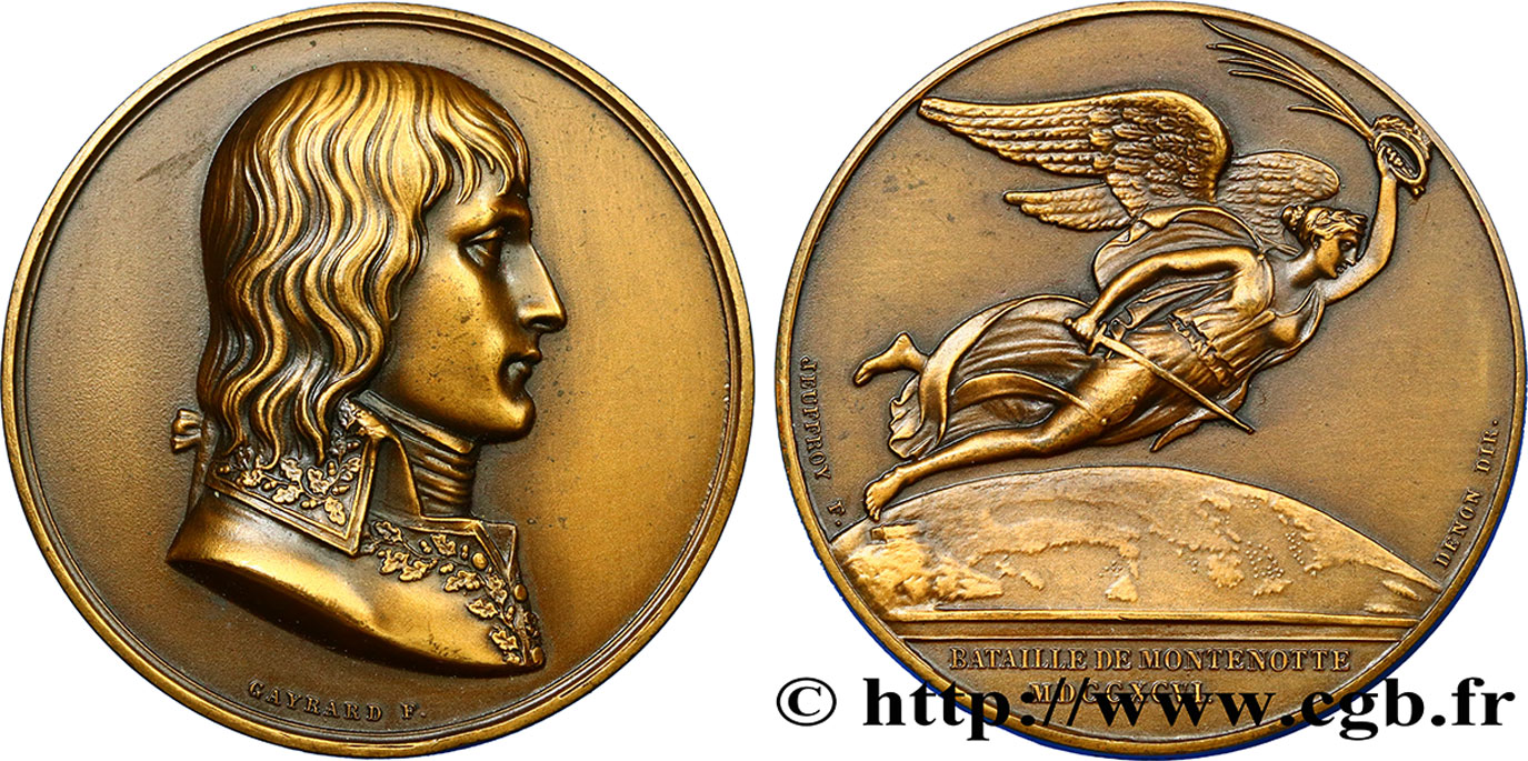 DIRECTOIRE Médaille de la bataille de Montenotte TTB+