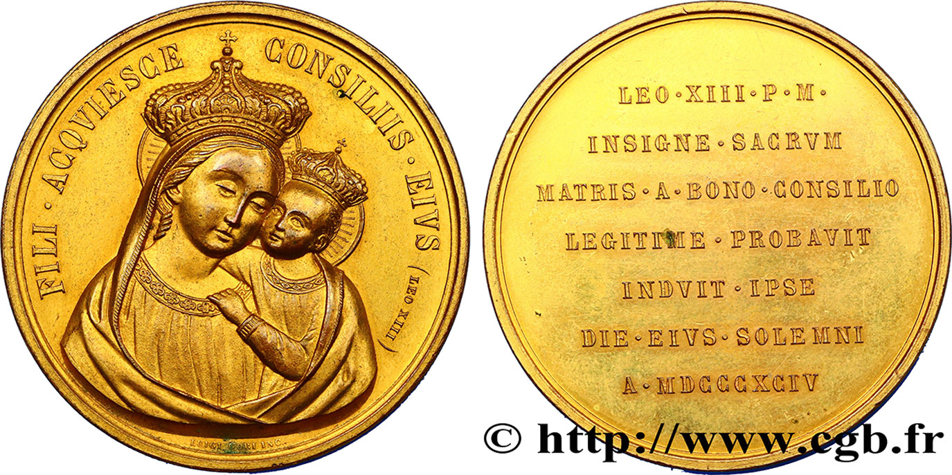 VATICAN AND PAPAL STATES Médaille, Léon XIII AU