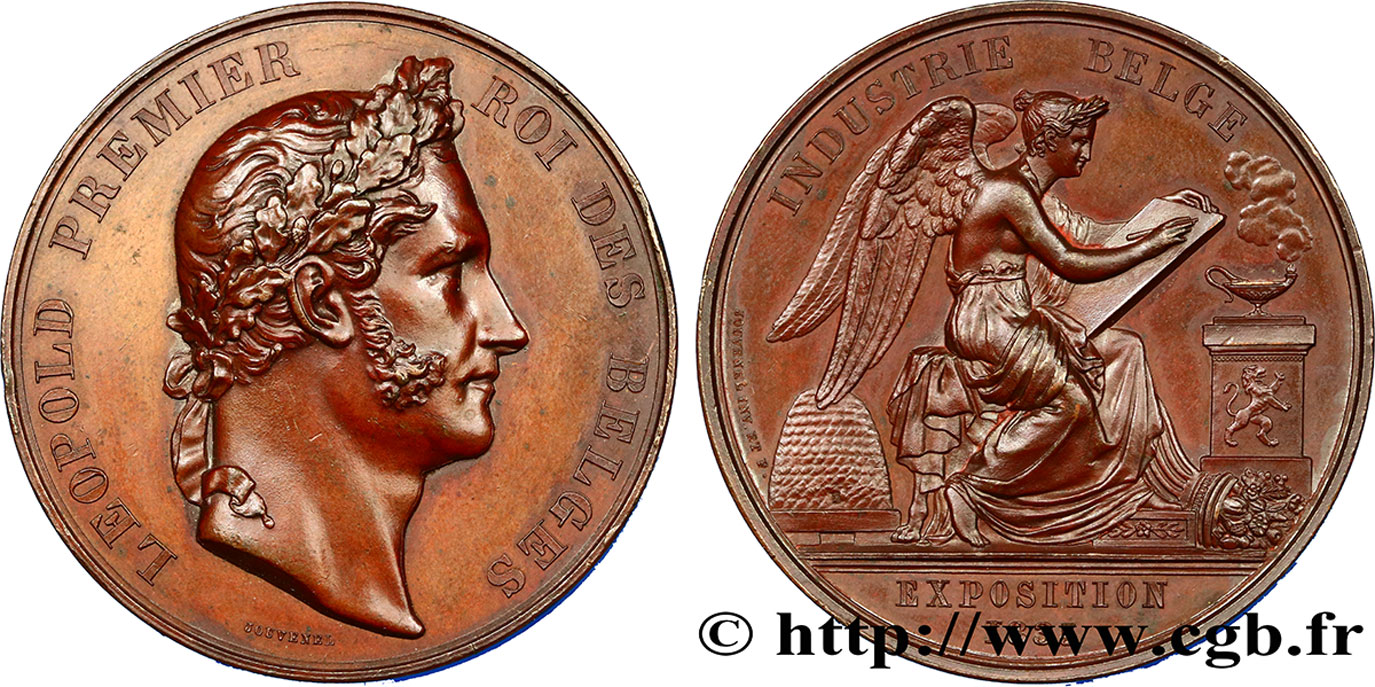 BELGIUM - KINGDOM OF BELGIUM - LEOPOLD I Médaille de l’exposition industrielle AU