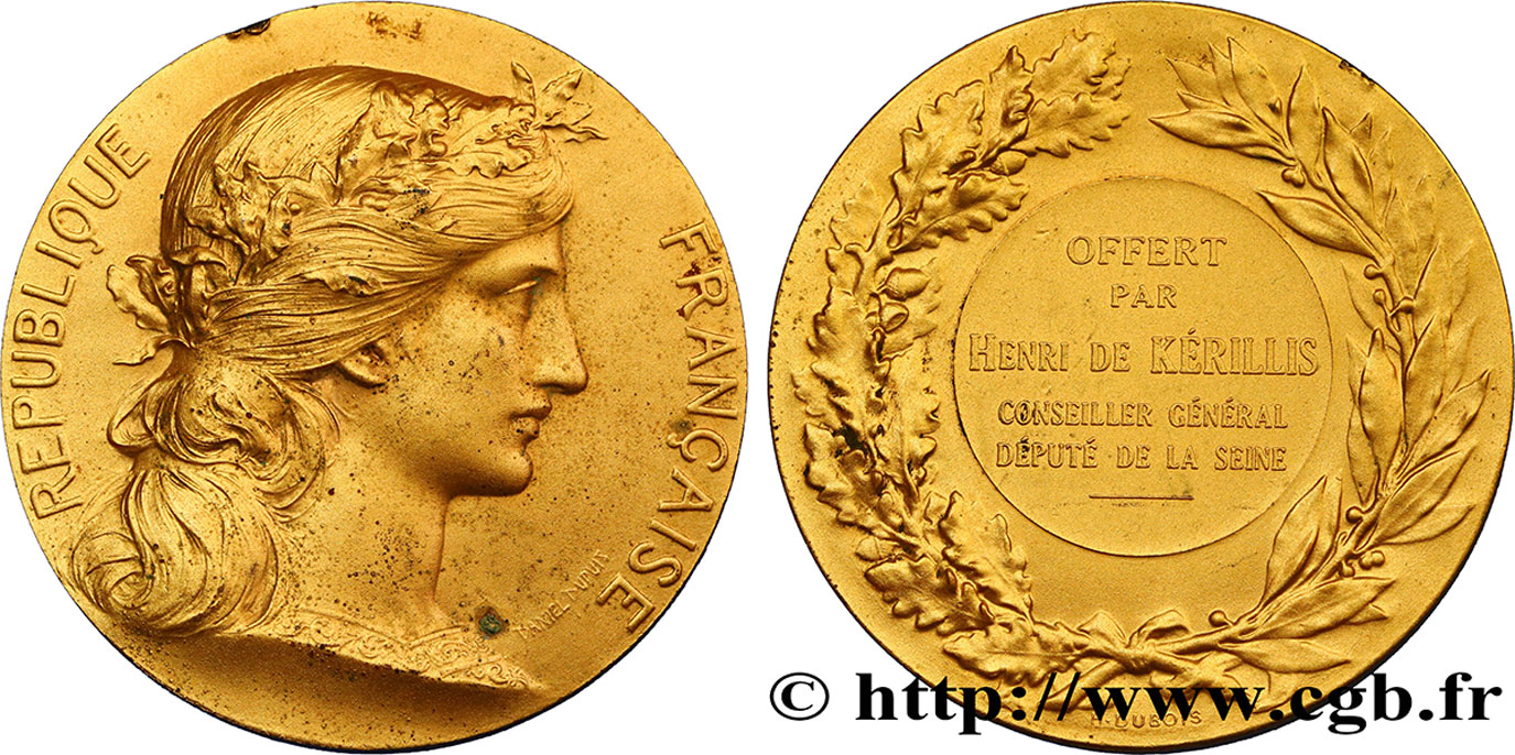 III REPUBLIC Médaille AU