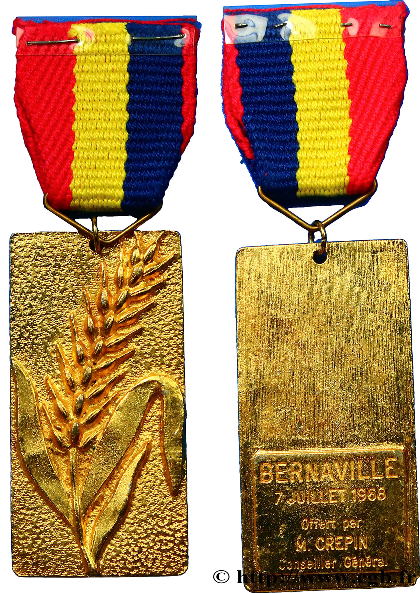 QUINTA REPUBBLICA FRANCESE Médaille à l’épi de blé SPL