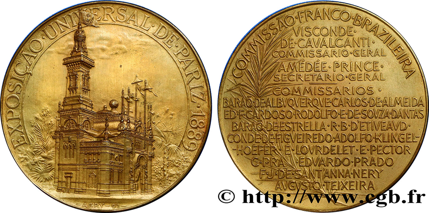III REPUBLIC Médaille de l’exposition universelle AU