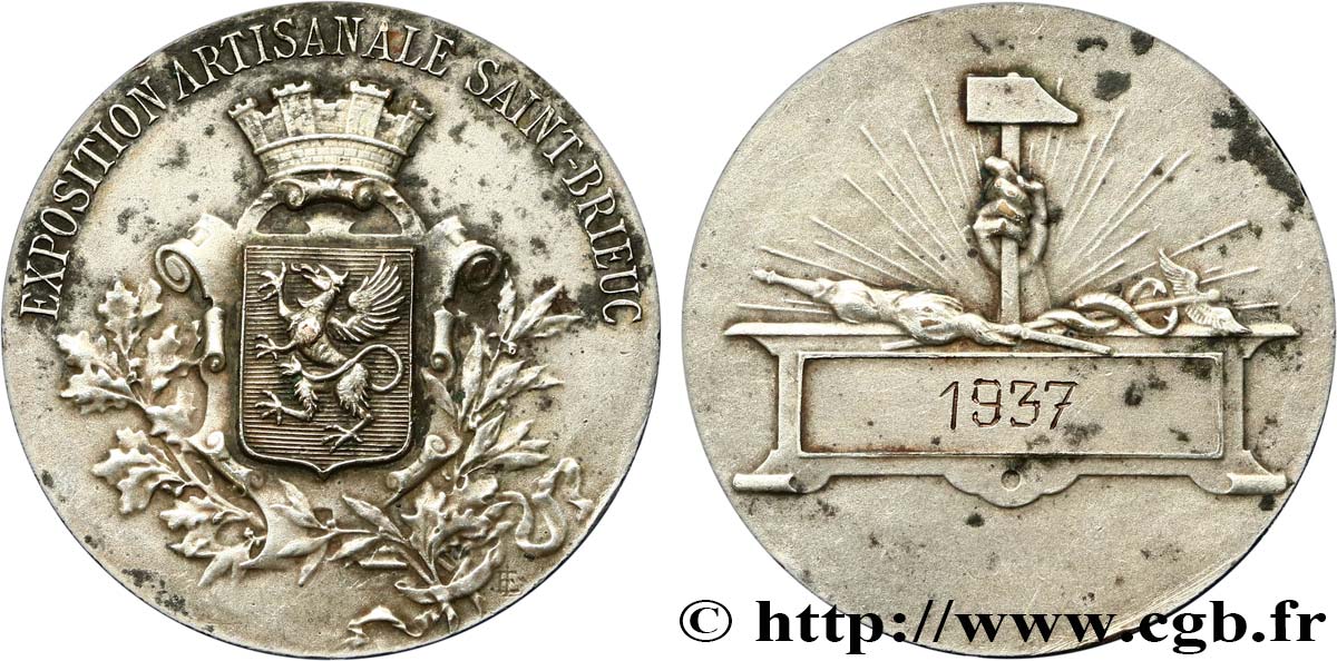 DRITTE FRANZOSISCHE REPUBLIK Médaille, Exposition artisanale SS