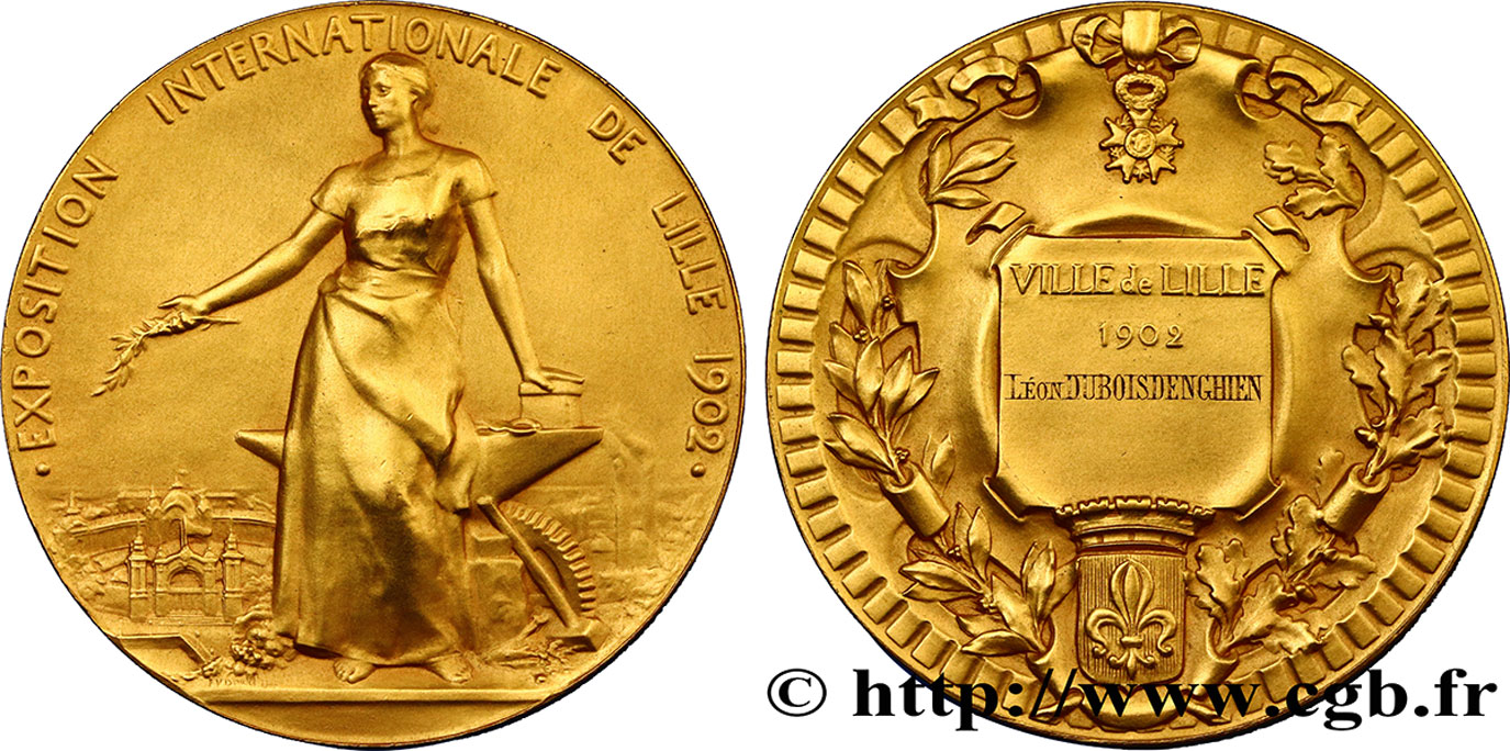 TERZA REPUBBLICA FRANCESE Médaille de l’exposition internationale de Lille q.SPL