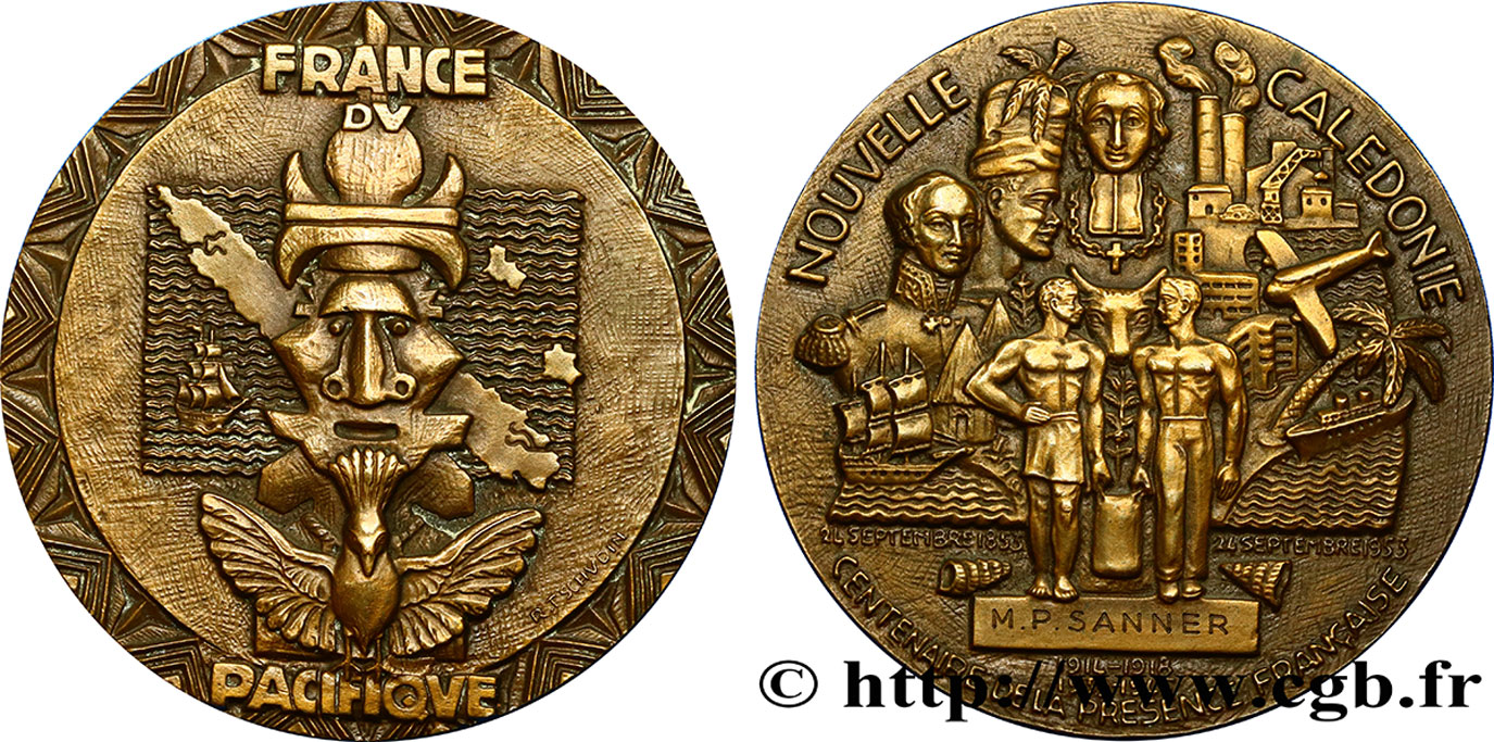 FUNFTE FRANZOSISCHE REPUBLIK Médaille des colonies françaises fVZ