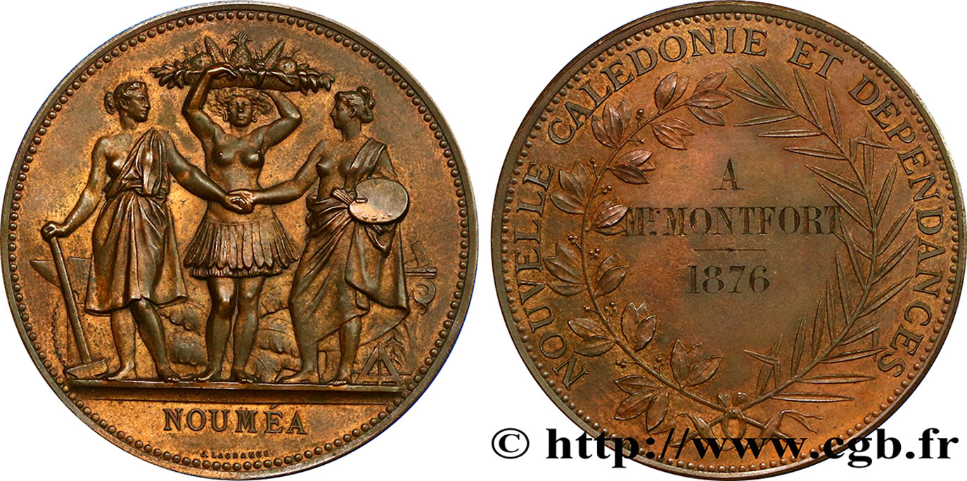 FUNFTE FRANZOSISCHE REPUBLIK Médaille de Nouméa fVZ