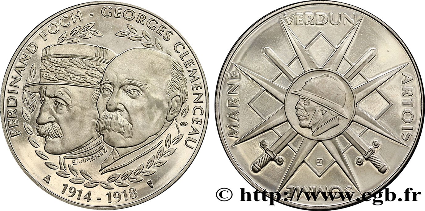 DRITTE FRANZOSISCHE REPUBLIK Médaille commémorative de la première guerre VZ