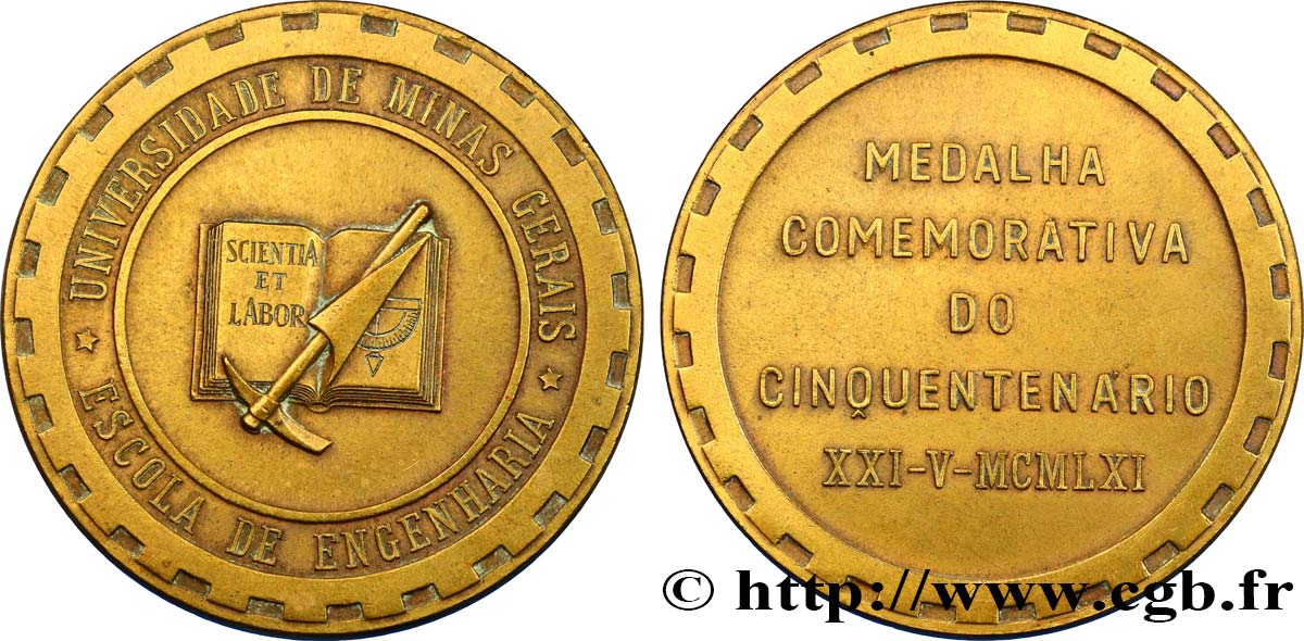 BRASILIEN Médaille, Cinquantenaire de l’Université fVZ