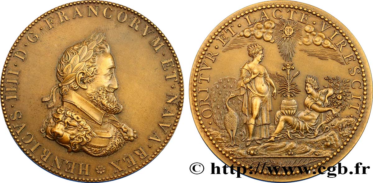 HENRI IV LE GRAND Médaille de Junon et la Fortune SUP