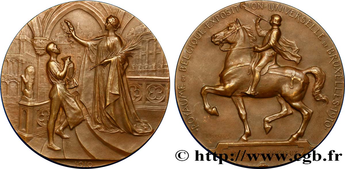 BELGIQUE Médaille de Exposition Universelle de Bruxelles SUP