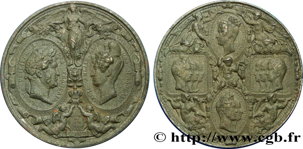 LUDWIG PHILIPP I Médaille pour la visite de la Monnaie SS