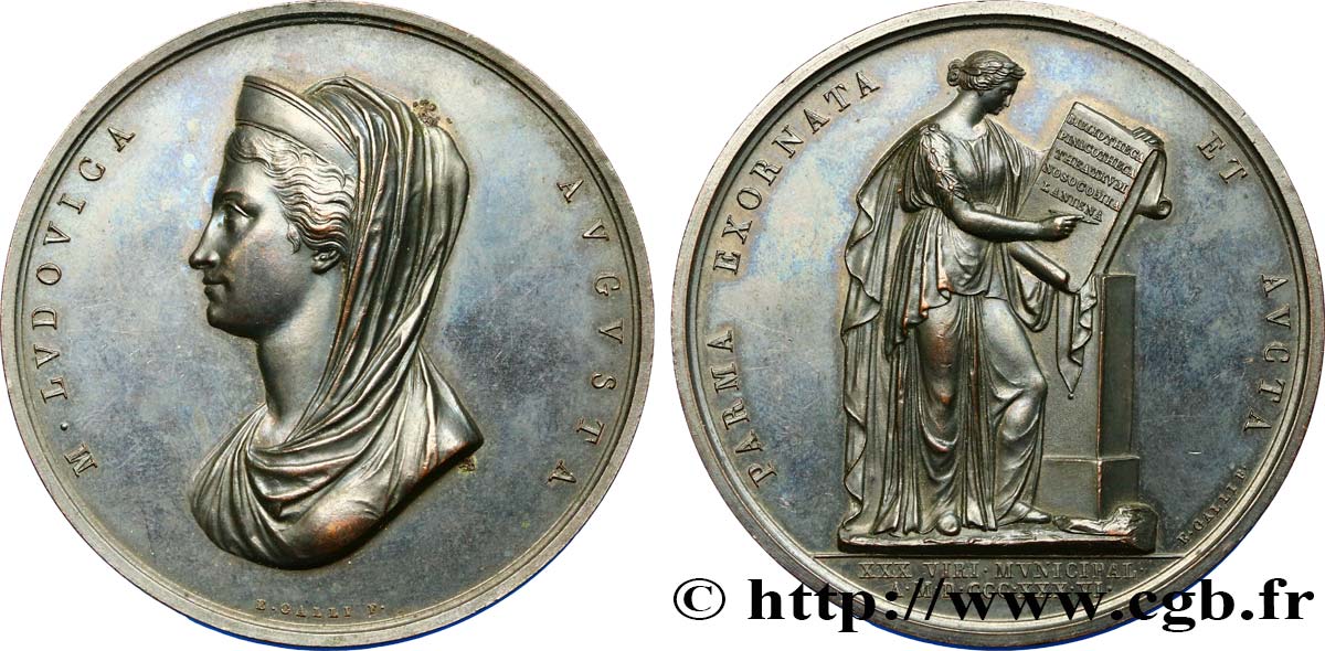 PRIMER IMPERIO Médaille de Marie-Louise d Autriche EBC