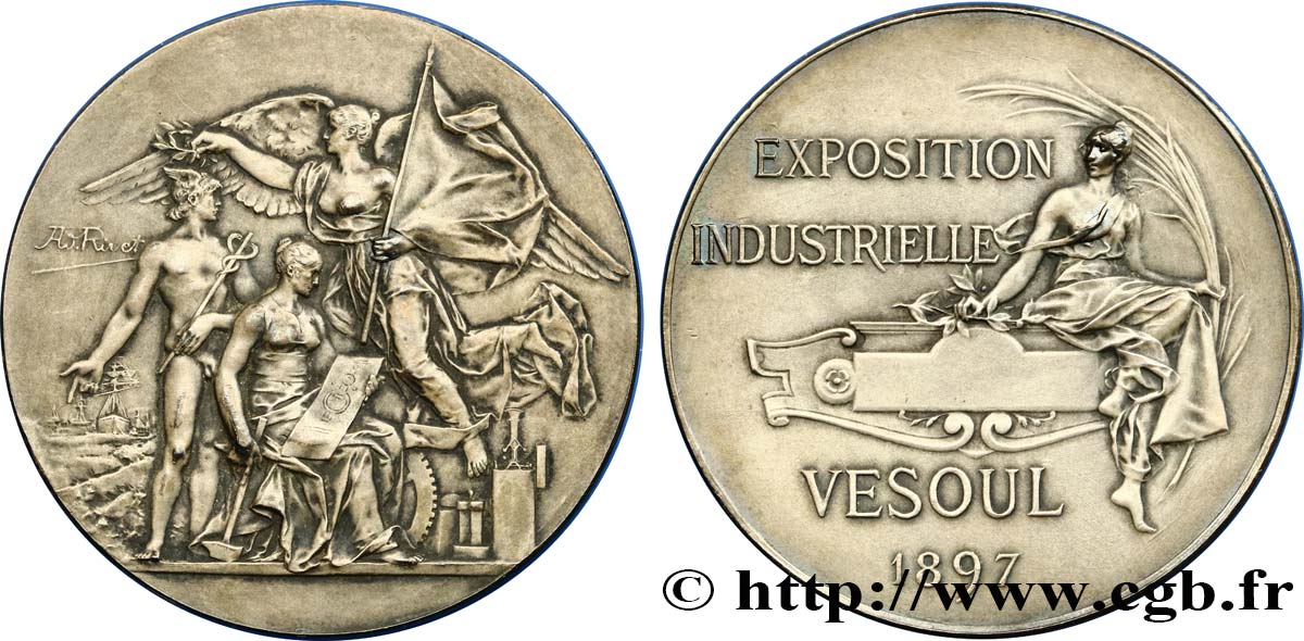 TERCERA REPUBLICA FRANCESA Médaille de l’exposition industrielle MBC+