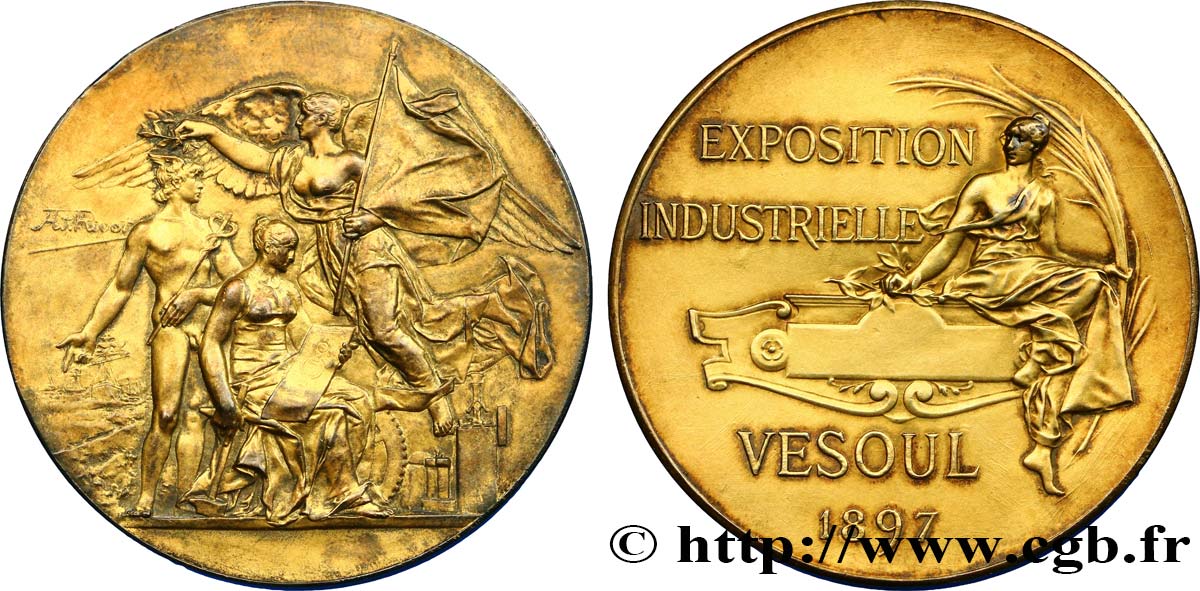 III REPUBLIC Médaille de l’exposition industrielle AU