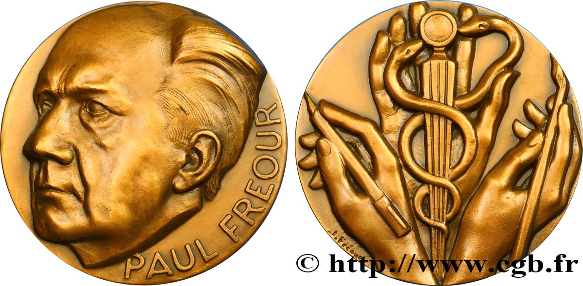 FUNFTE FRANZOSISCHE REPUBLIK Médaille, Docteur Paul Fréour VZ