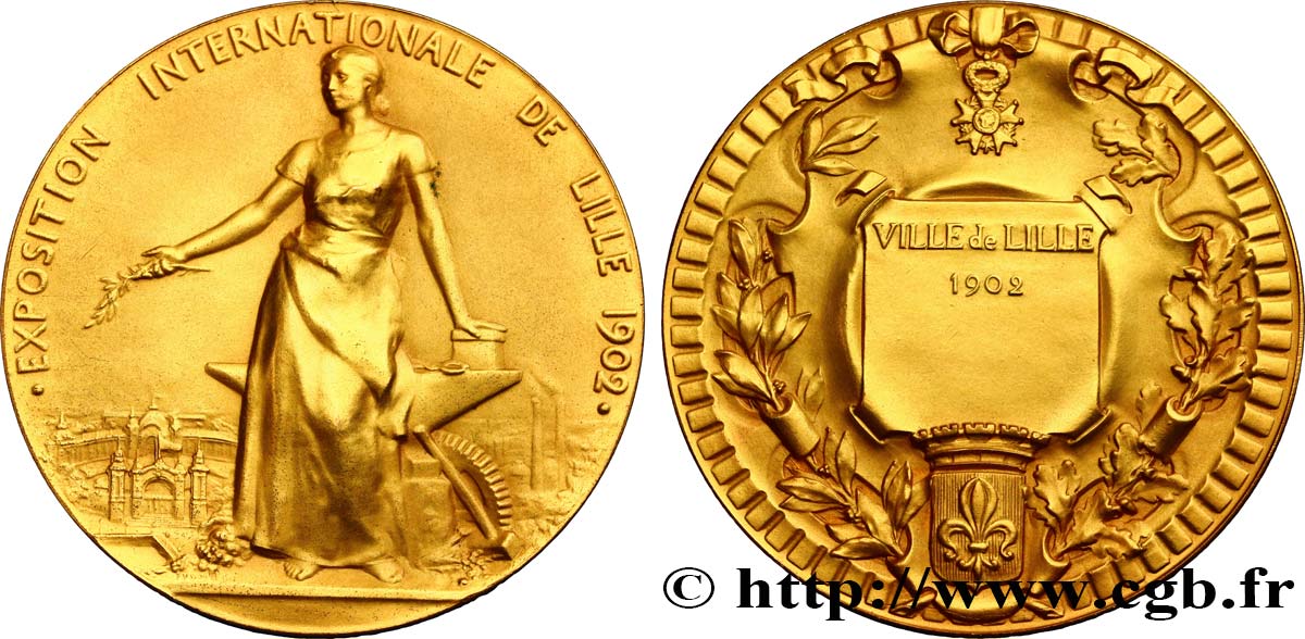 DRITTE FRANZOSISCHE REPUBLIK Médaille de l’exposition internationale de Lille VZ