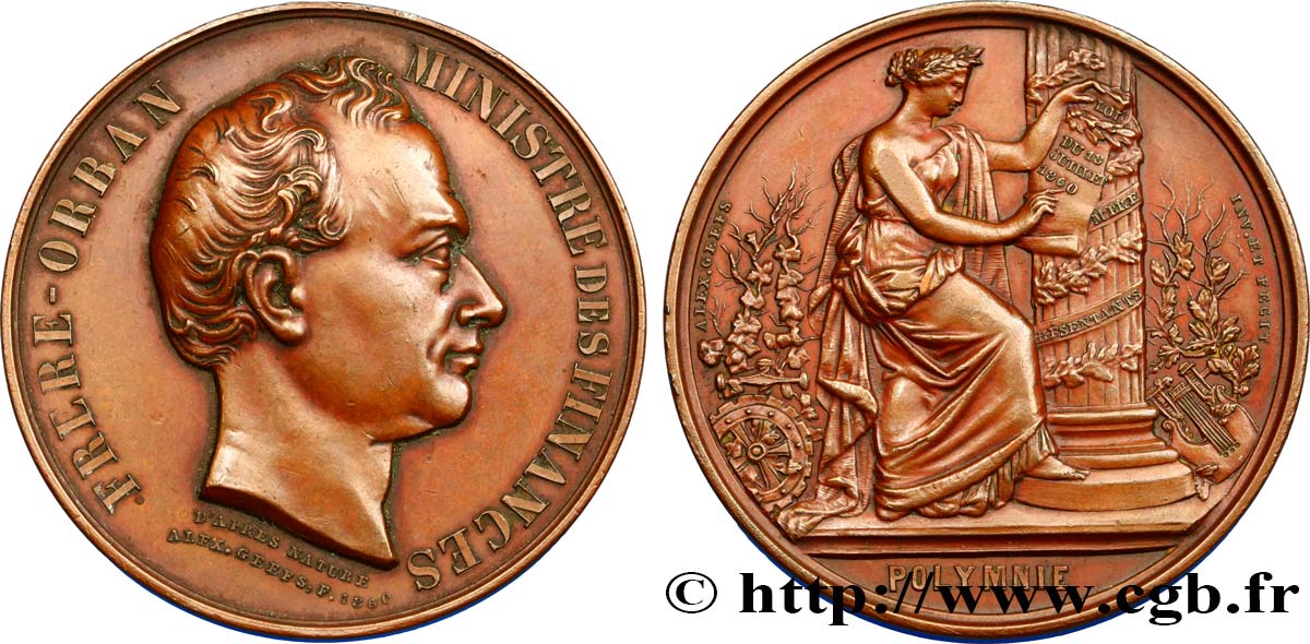 BELGIO Médaille du gouvernement Frère-Orban q.SPL