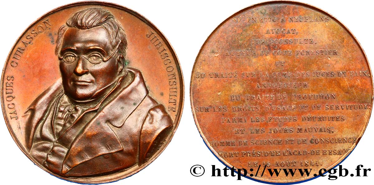 LUIGI FILIPPO I Médaille, Jacques Curasson q.SPL