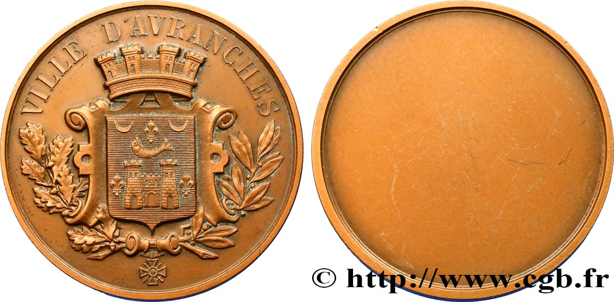 FUNFTE FRANZOSISCHE REPUBLIK Médaille de la ville d’Avranches VZ