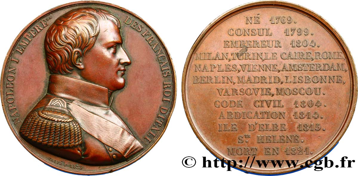 LUIGI FILIPPO I Médaille de l’empereur Napoléon q.SPL