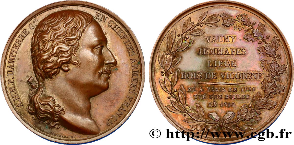 THE CONVENTION Médaille, Marquis de Dampierre AU