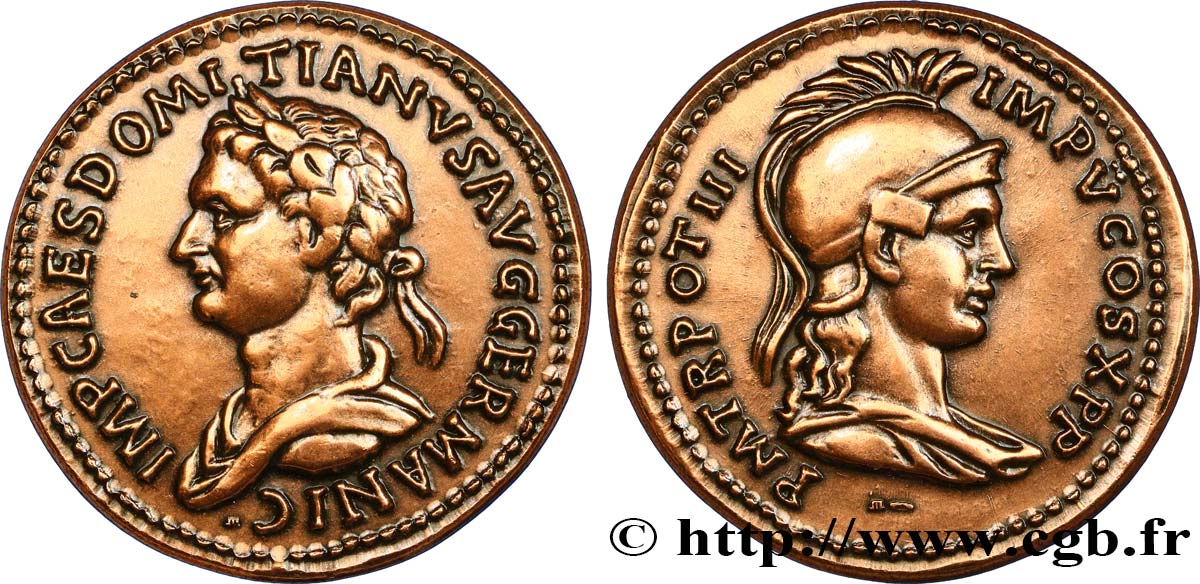 V REPUBLIC Médaille antiquisante, Domitien AU