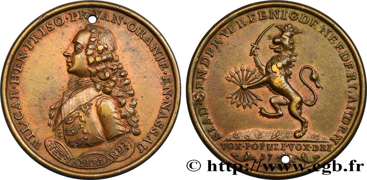 DEUTSCHLAND - NASSAU Médaille de Guillaume IV d Orange-Nassau fVZ