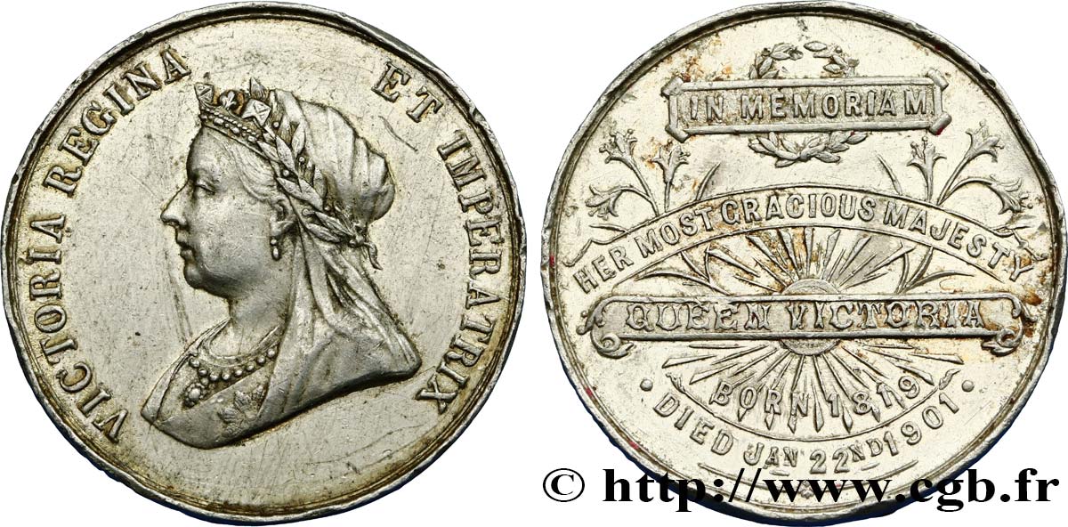 GROßBRITANNIEN - VICTORIA Médaille pour la mort de la reine Victoria SS