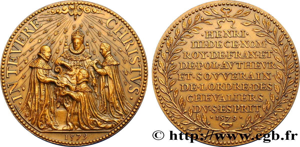HENRY III Médaille de l’ordre du Saint-Esprit SPL