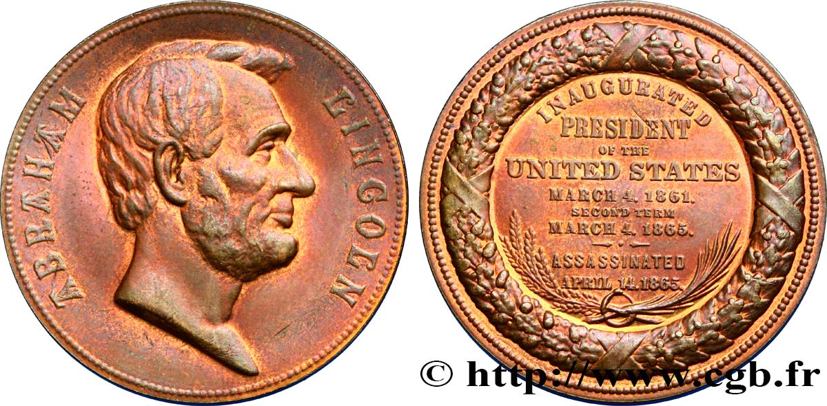 STATI UNITI D AMERICA Médaille d’Abraham Lincoln q.SPL