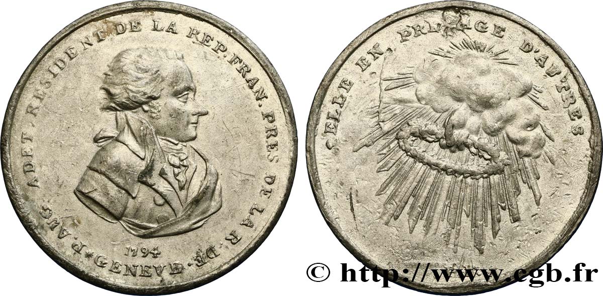 CONVENZIONE NAZIONALE Médaille de Pierre Auguste Adet q.SPL
