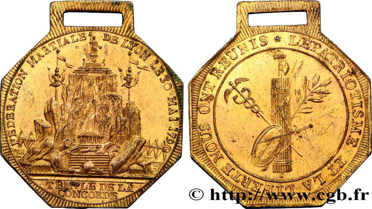 LOUIS XVI (MONARQUE CONSTITUTIONNEL)  Médaille patriotique SUP