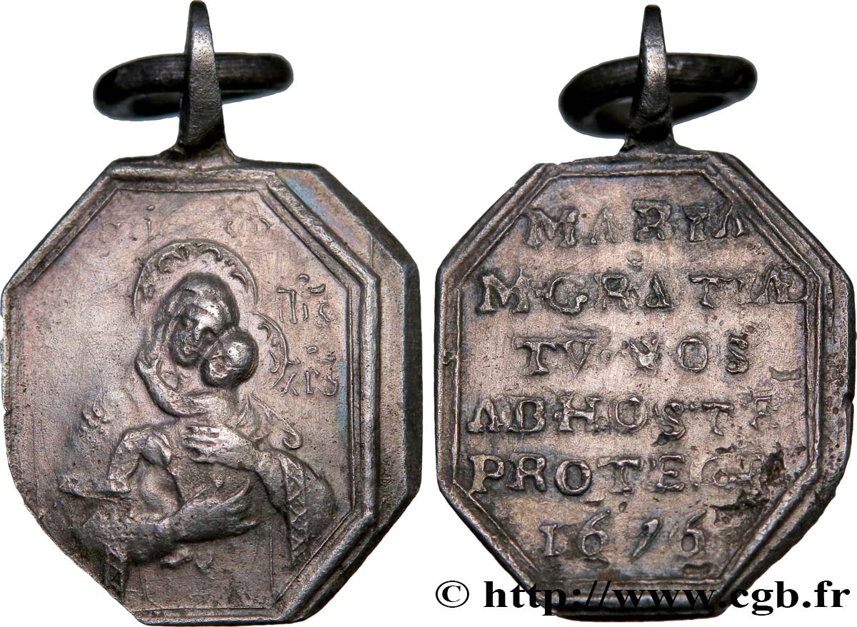 MÉDAILLES RELIGIEUSES Médaille, Vierge à l’enfant SS