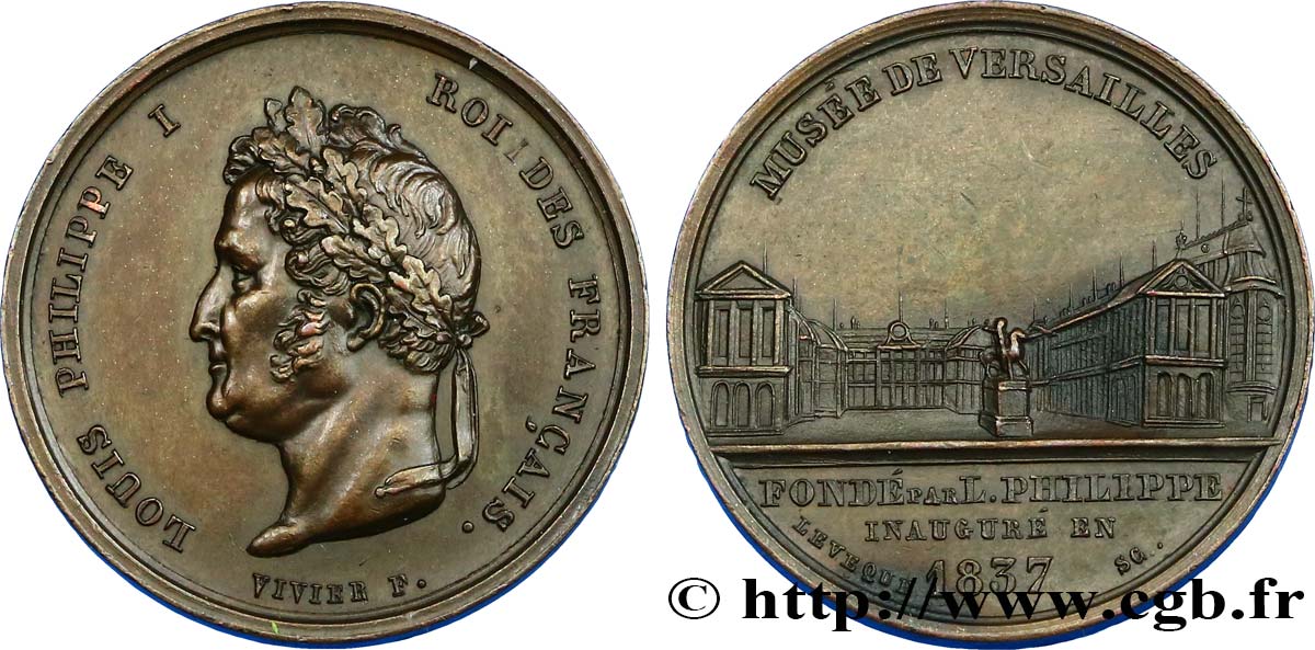 LUIGI FILIPPO I Médaille du musée de Versailles q.SPL
