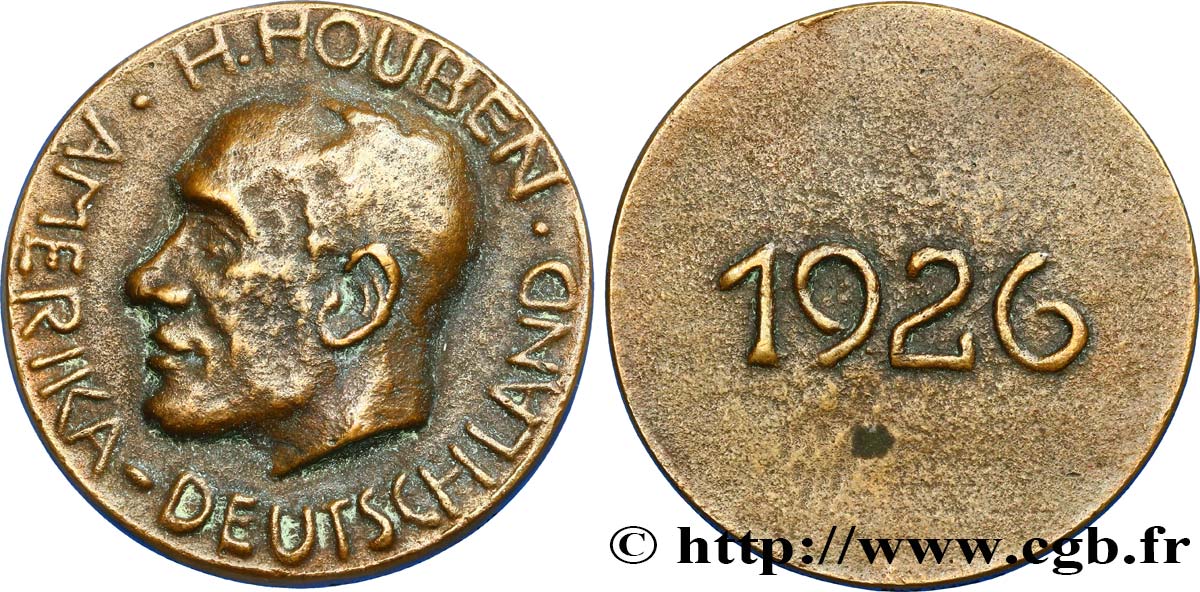 DEUTSCHLAND Médaille d’Heinrich Hubert Houben fVZ