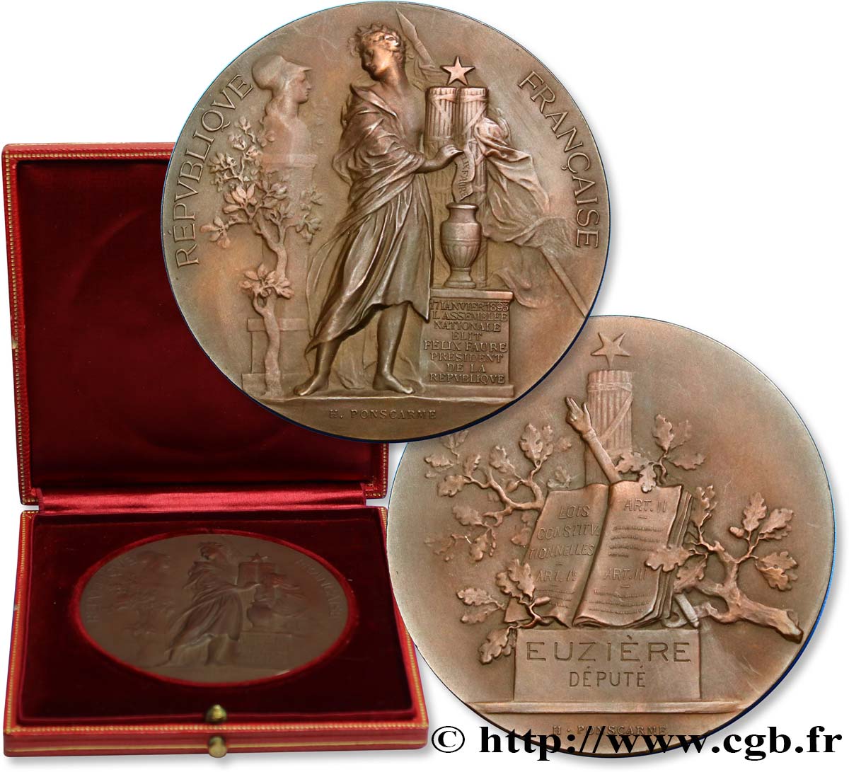 TROISIÈME RÉPUBLIQUE Médaille de récompense fme_774603 Médailles
