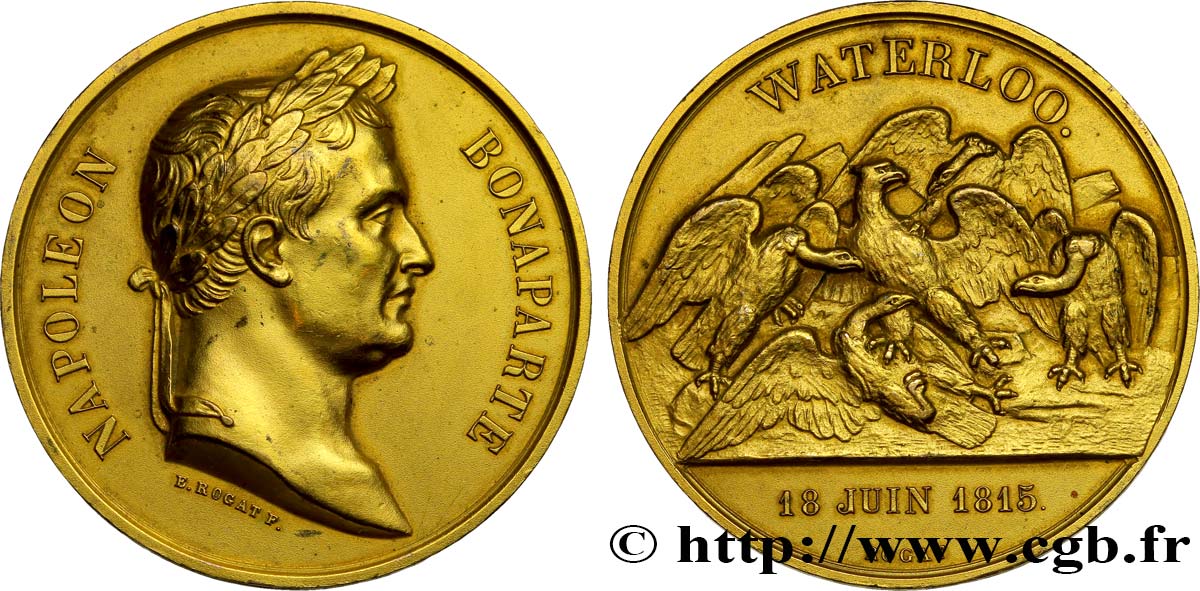 GESCHICHTE FRANKREICHS Médaille de la bataille de Waterloo VZ