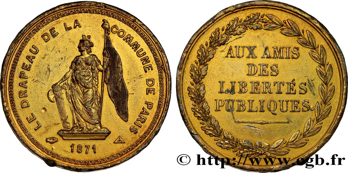 III REPUBLIC Médaille de la Commune XF