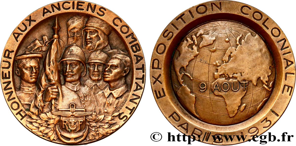 III REPUBLIC Médaille, Honneur aux anciens combattants AU