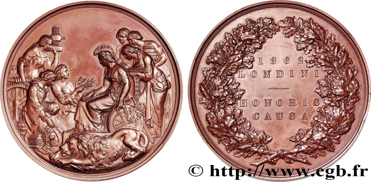 GROßBRITANNIEN - VICTORIA Médaille, Exposition Universelle de Londres VZ