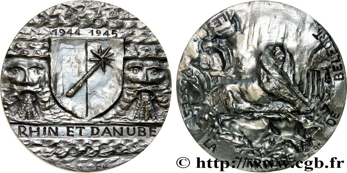 FUNFTE FRANZOSISCHE REPUBLIK Médaille pour Les Vosges et la Trouée de Belfortinternet VZ