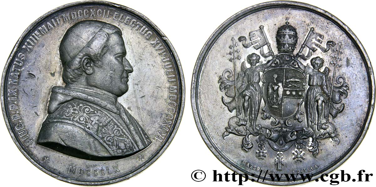 ITALIEN - KIRCHENSTAAT - PIE IX. Giovanni Maria Mastai Ferretti) Médaille, élection du pape SS