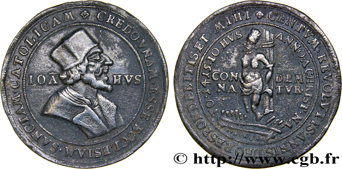 BOHEMIA Médaille de Jan Hus XF
