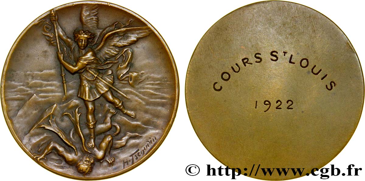 TERCERA REPUBLICA FRANCESA Médaille de Saint-Georges, Cours Saint Louis MBC+
