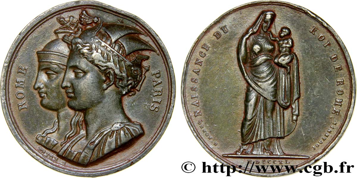 PREMIER EMPIRE / FIRST FRENCH EMPIRE Médaille, Naissance du Roi de Rome XF
