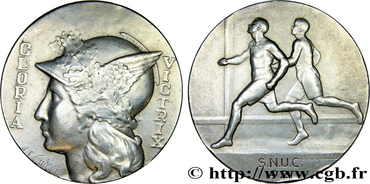 III REPUBLIC Médaille de course à pied AU
