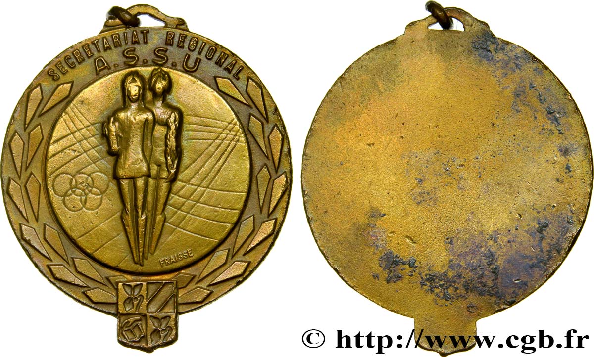 DRITTE FRANZOSISCHE REPUBLIK Médaille uniface SS