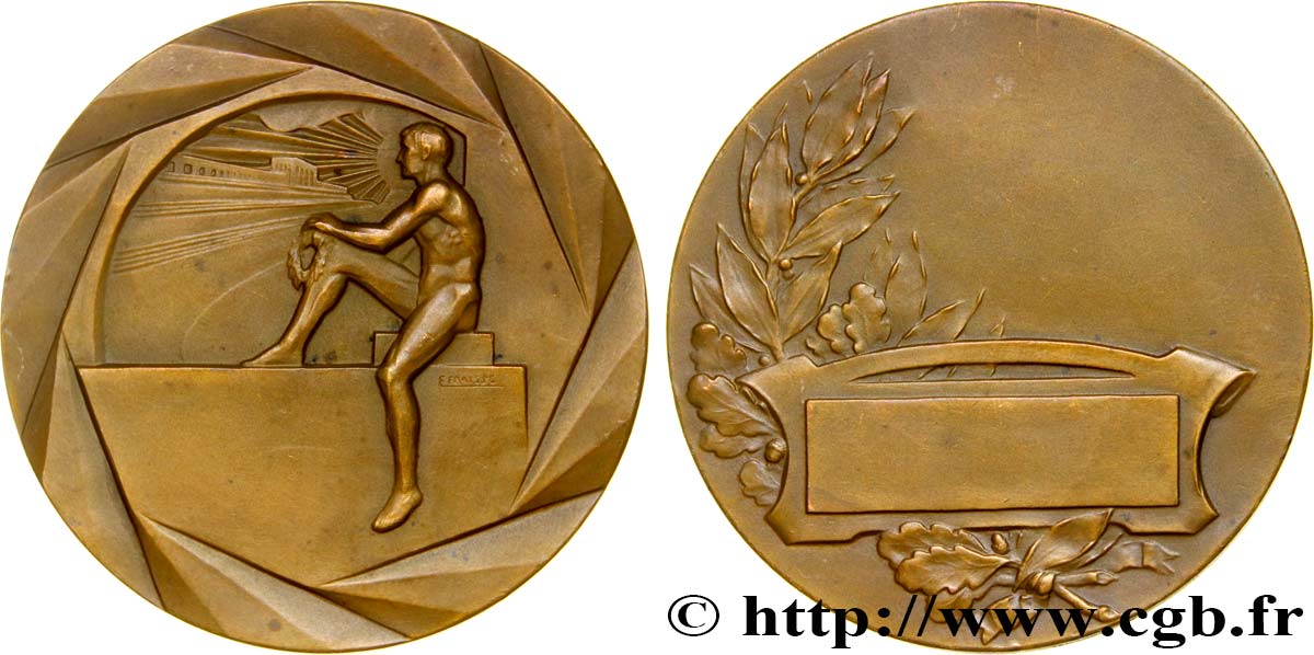 TERCERA REPUBLICA FRANCESA Médaille d’athlétisme MBC+