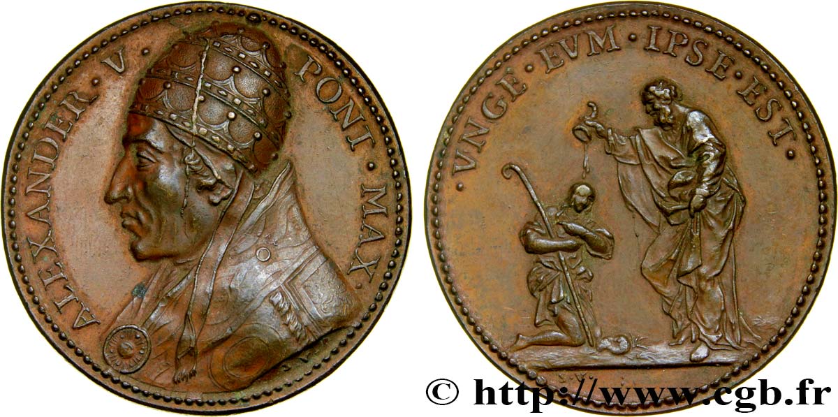 VATICAN ET ÉTATS PONTIFICAUX Médaille du pape Alexandre V SUP