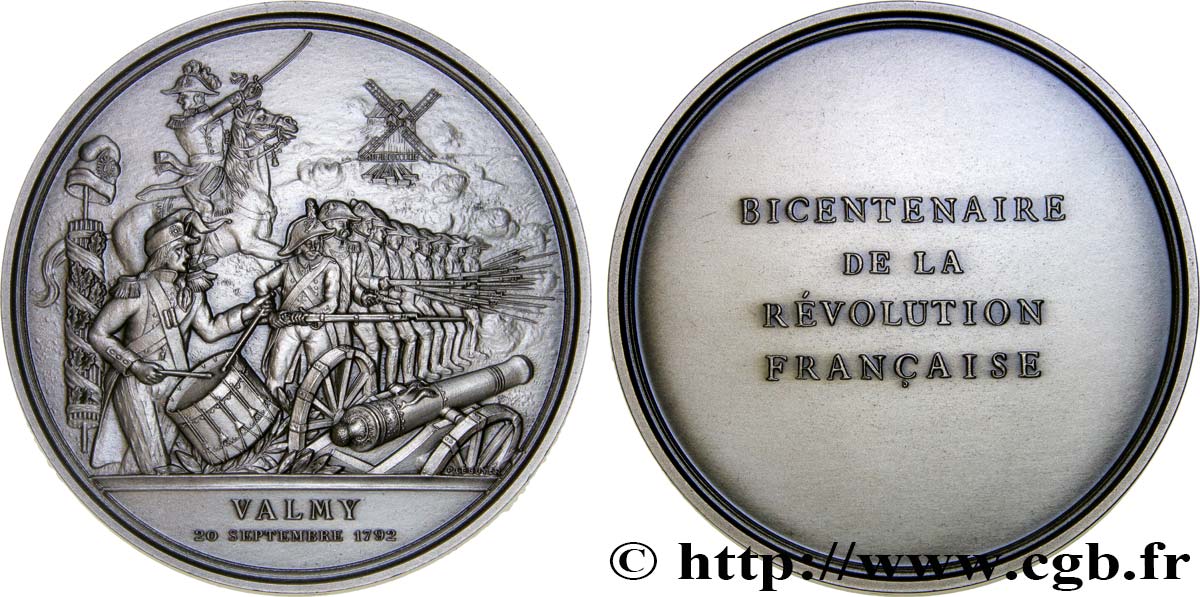 CINQUIÈME RÉPUBLIQUE Médaille pour le bicentenaire de la Révolution SPL